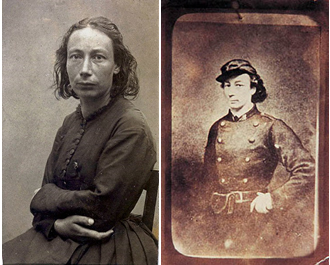 Louise Michel, uma das mais destacadas mulheres da Comuna, vestiu o uniforme dos communards