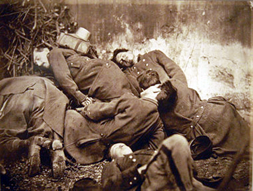 Soldados communards mortos durante a Comuna de Paris