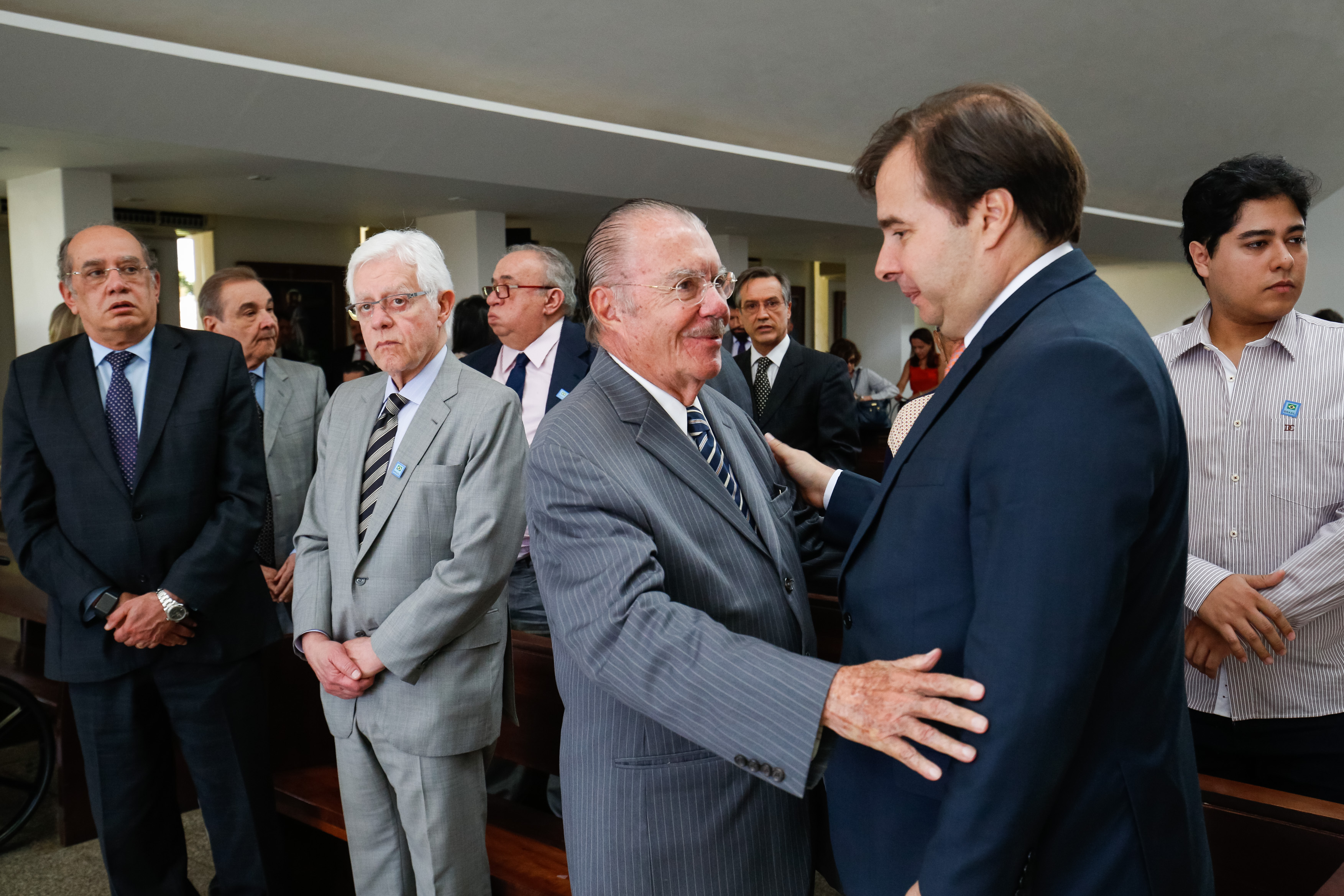 (Brasília, DF - 20/06/2017) Presidente em Exércicio Rodrigo Maia participa da Missa em homenagem ao Jornalista Jorge Bastos Moreno.
Foto: Alan Santos/PR