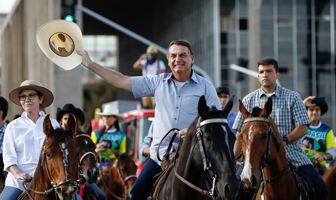 (Brasília - DF, 15/05/2021) Presidente Jair Bolsonaro durante Ato do Movimento Brasil Verde e Amarelo na Esplanada dos Ministérios.
Foto: Alan Santos/PR