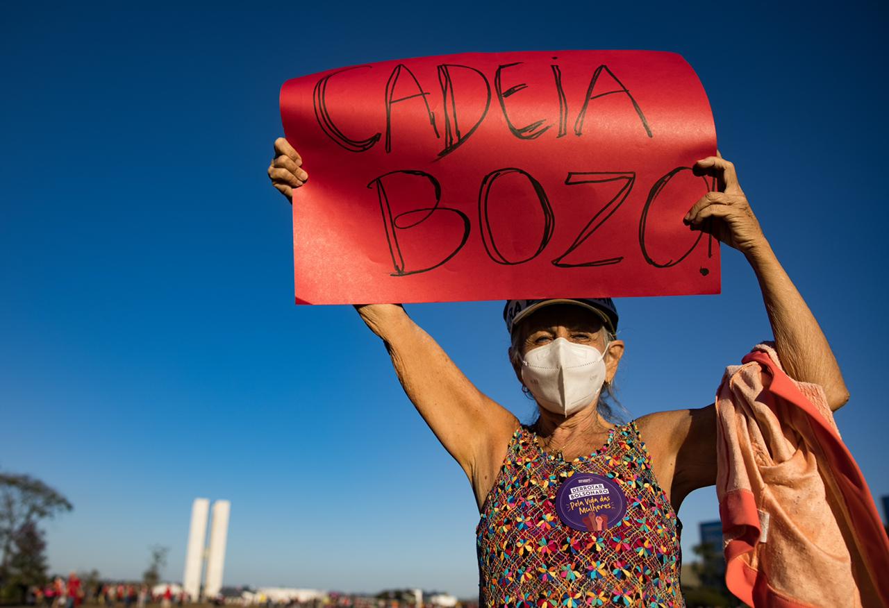 Protestos contra Bolsonaro em Brasília (24/07/2021). Foto: Ricardo Stuckert