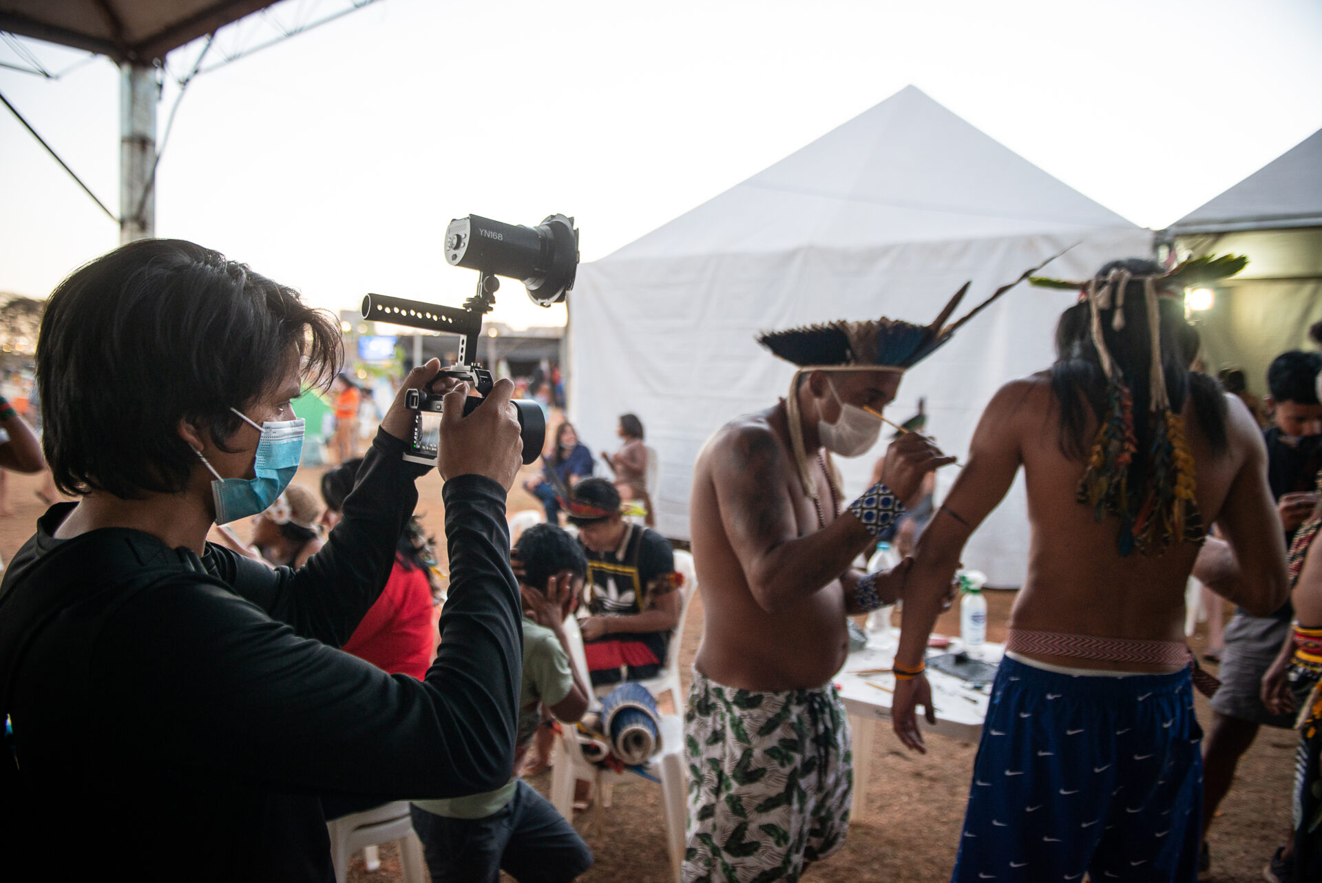 Indígenas aguardam "julgamento do século" - Marco temporal. Foto: Matheus Alves/WWF-Brasil