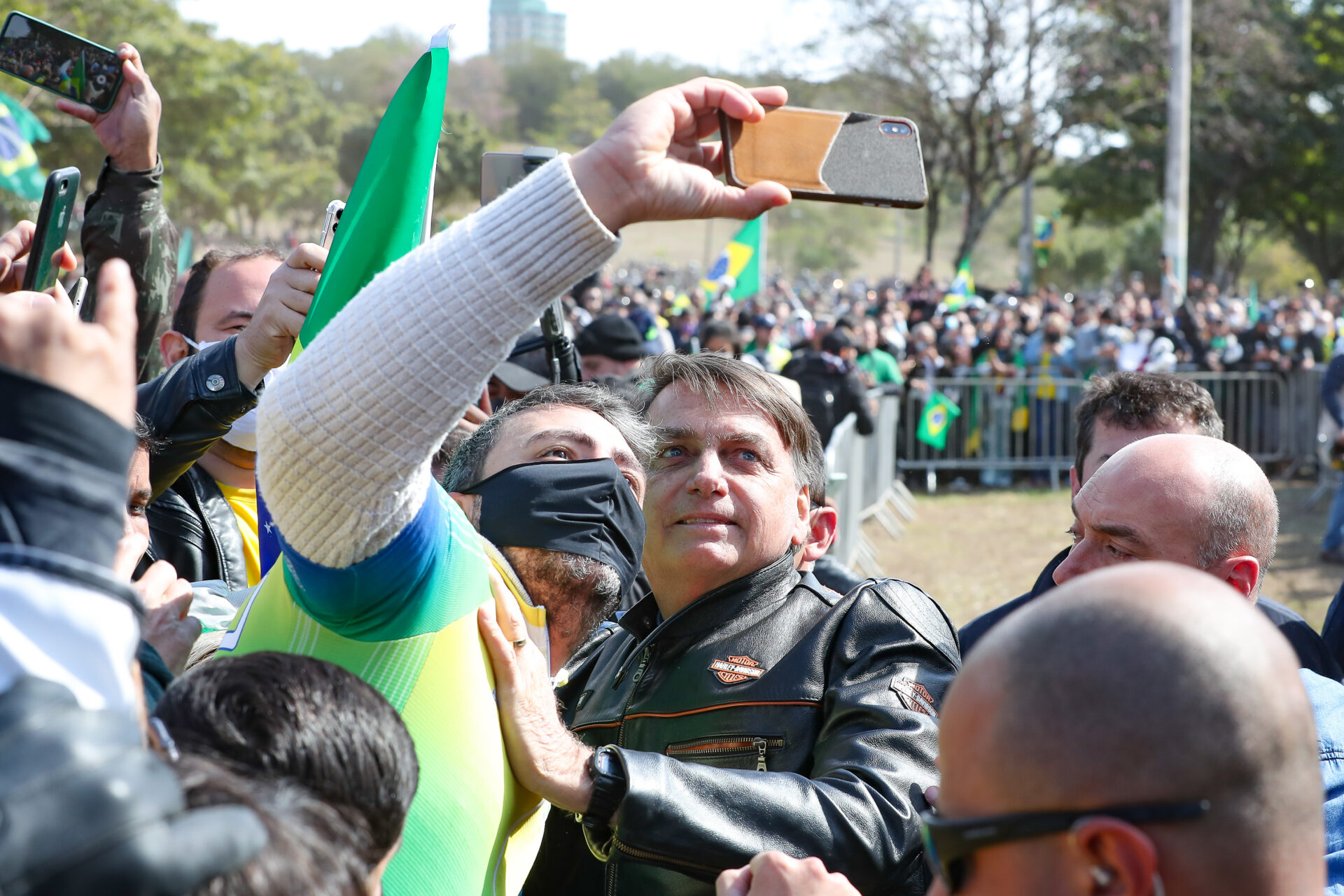 Presidente Jair Bolsonaro participa de motociata e ato a favor do voto impresso na cidade de Presidente Prudente. Foto: Marcos Corrêa/PR
