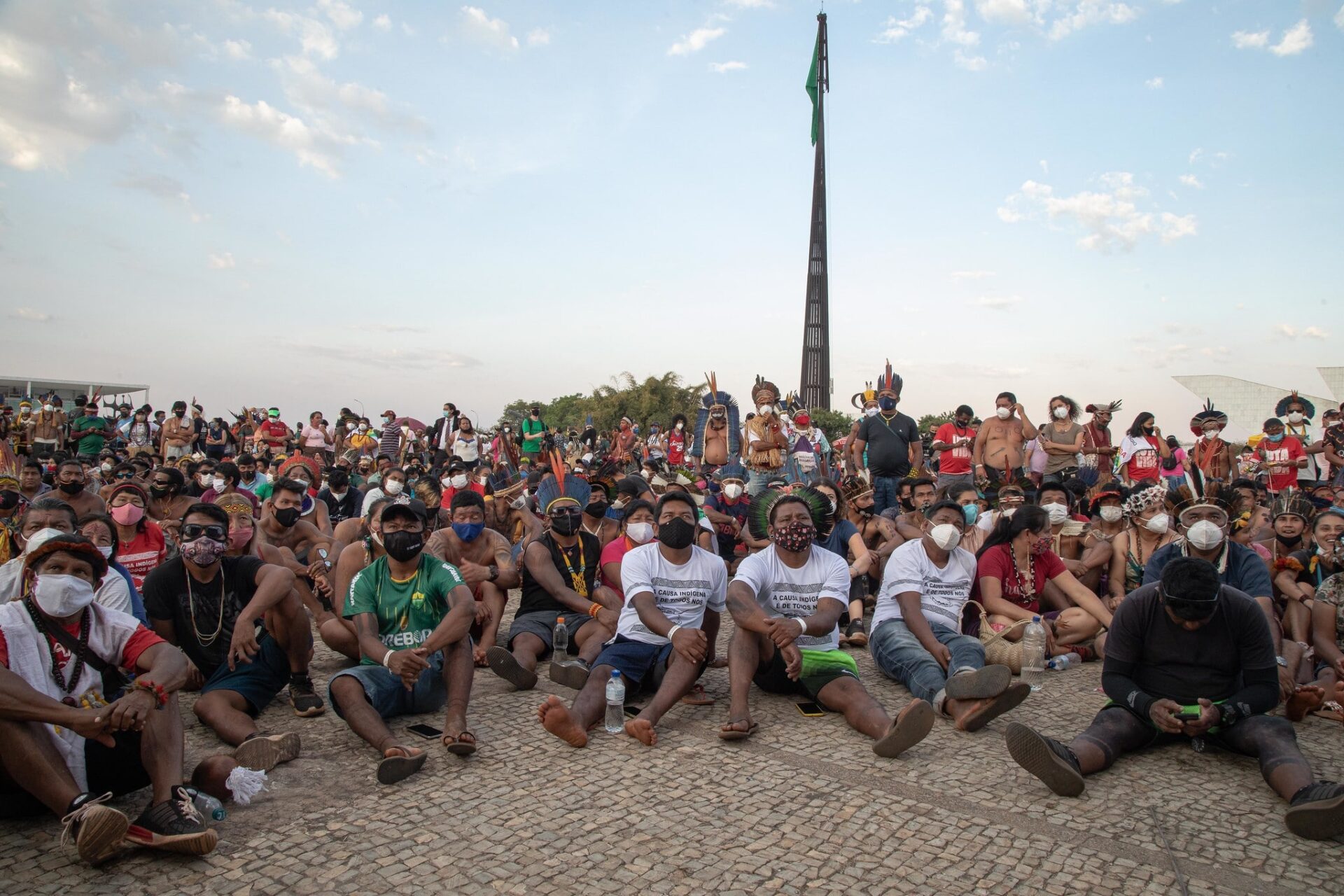 Ato contra o Marco Temporal - 26/08/21. Foto: Gabriel Paiva/Fotos Públicas