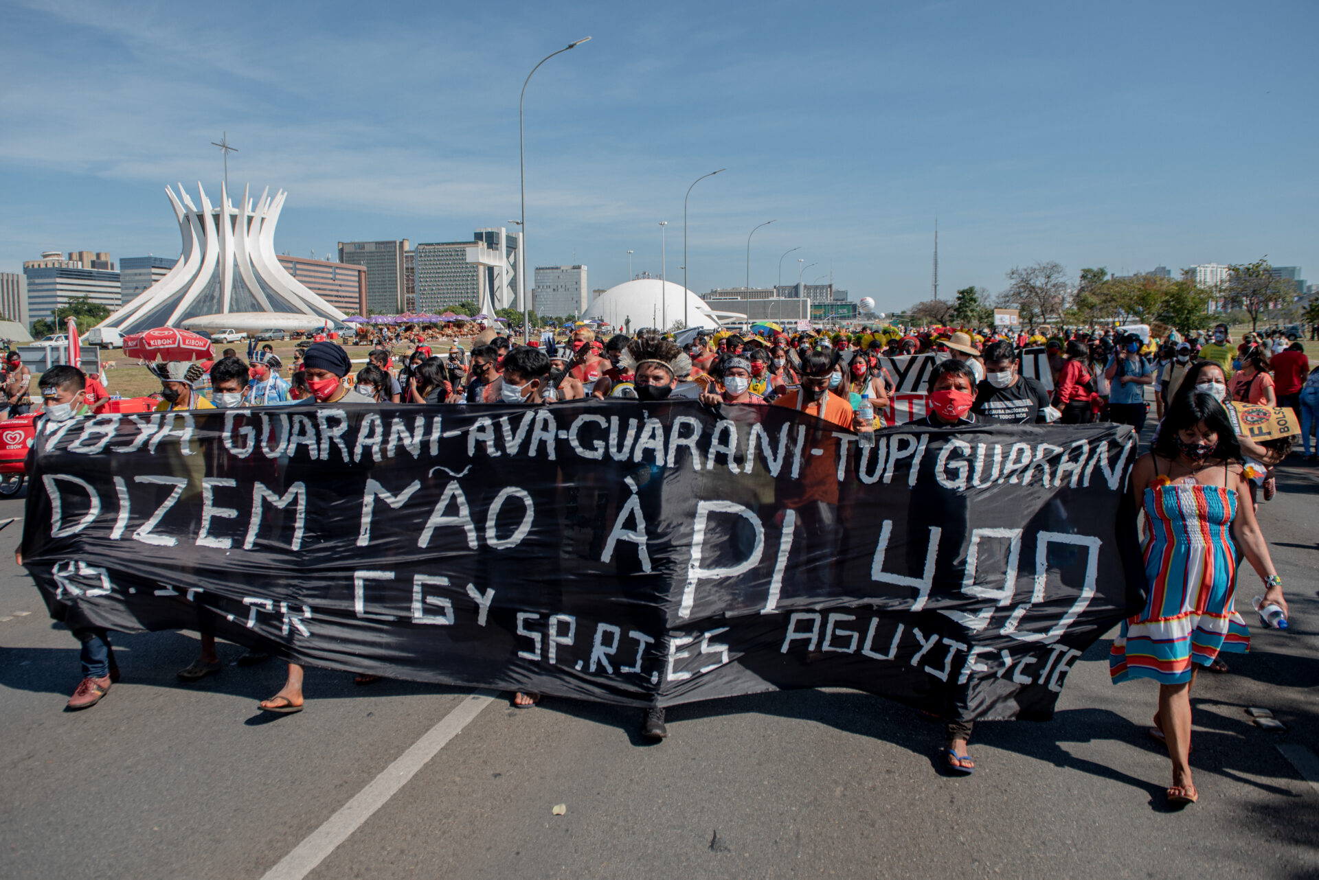 Indígenas aguardam "julgamento do século" - Marco temporal. Foto: Jacqueline Lisboa / WWF-Brazil