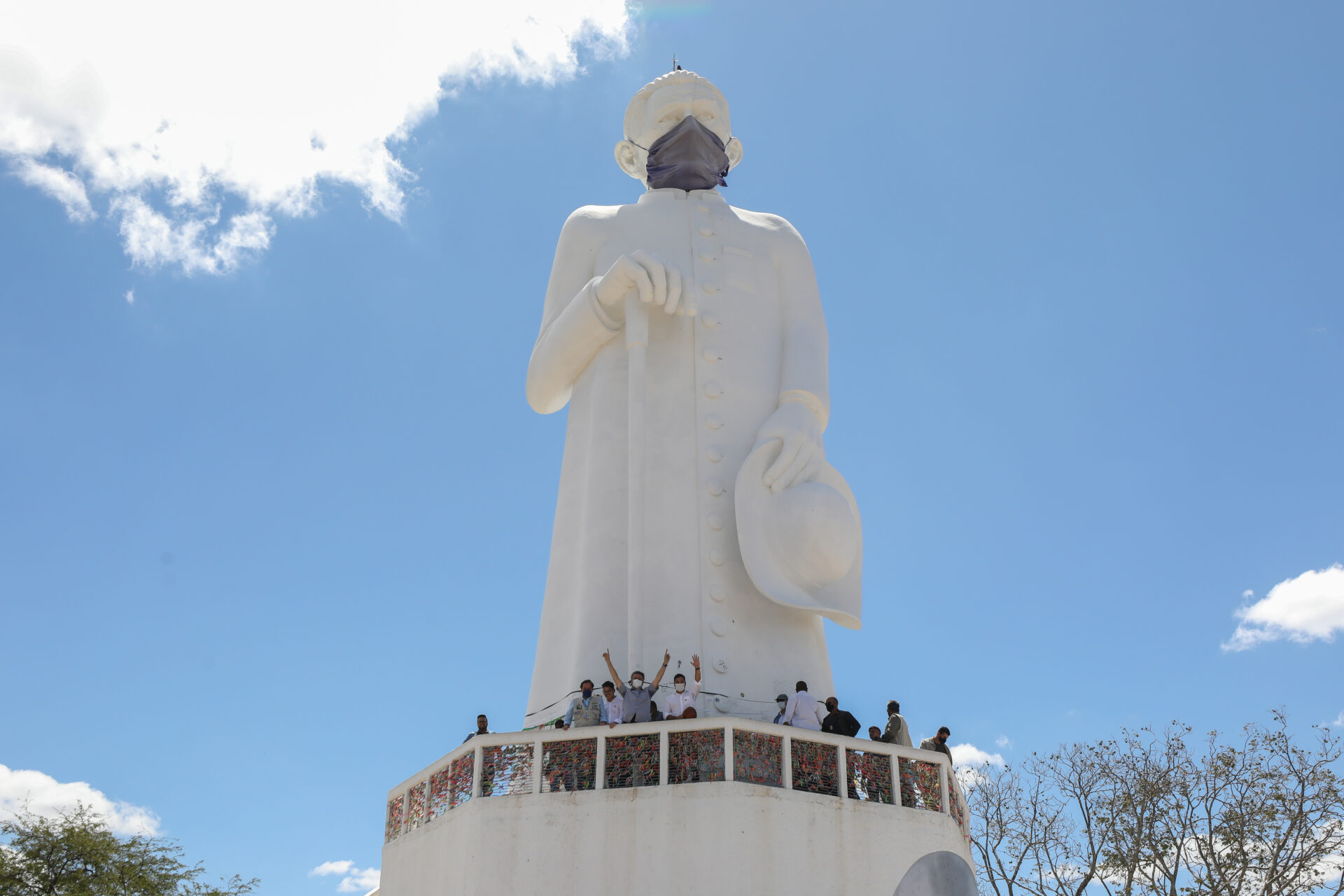 Visita à Estátua de Padre Cícero em Juazeiro do Norte - CE Foto: Marcos Corrêa/PR