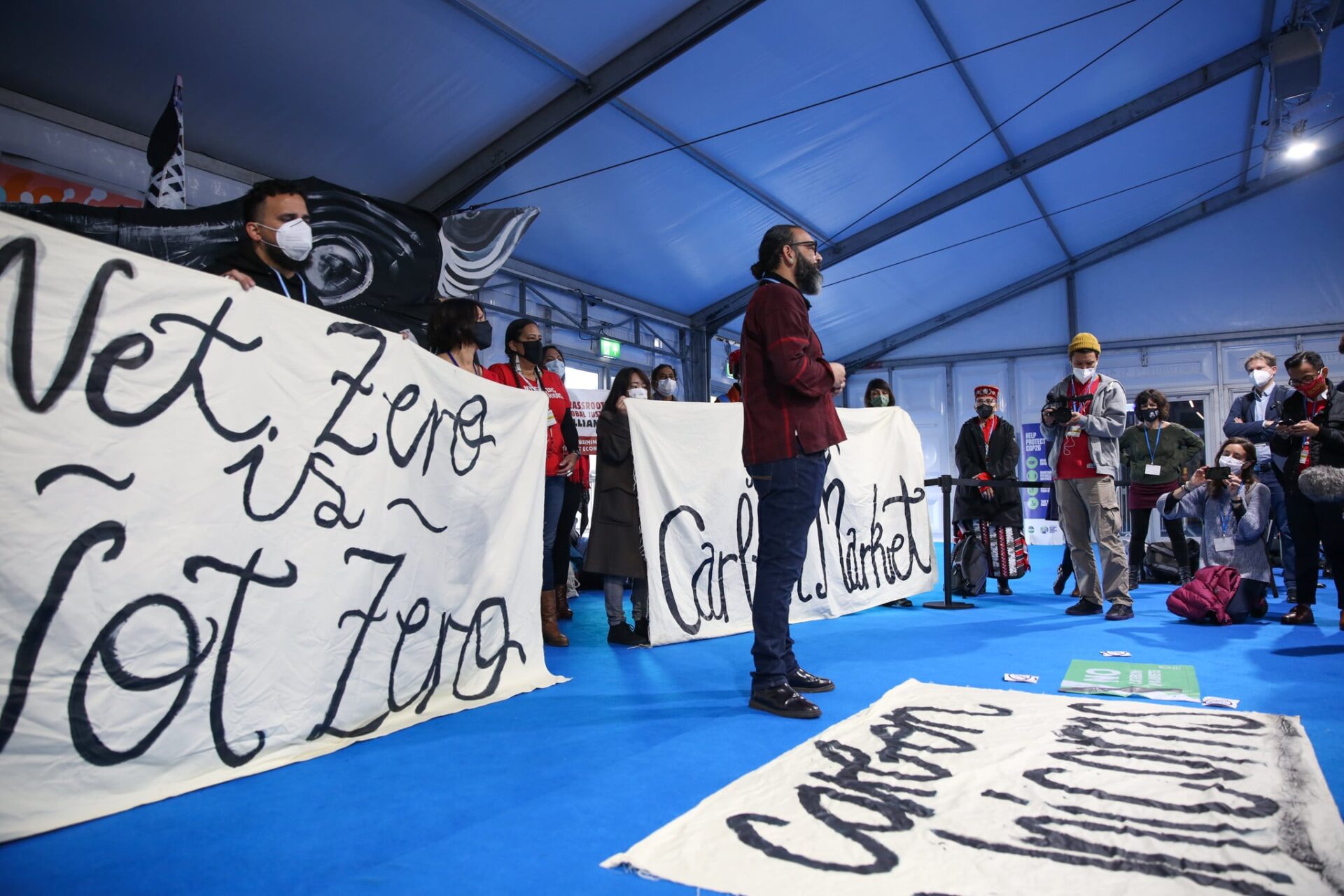 Manifestação na COP26 em Glasgow. Foto: Kiara Worth/UNFCCC