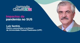 Washington Reis/FAP - Aula do médico e pesquisador Luiz Santini no curso Jornada Cidadã 2022. Arte: Washington Reis/FAP