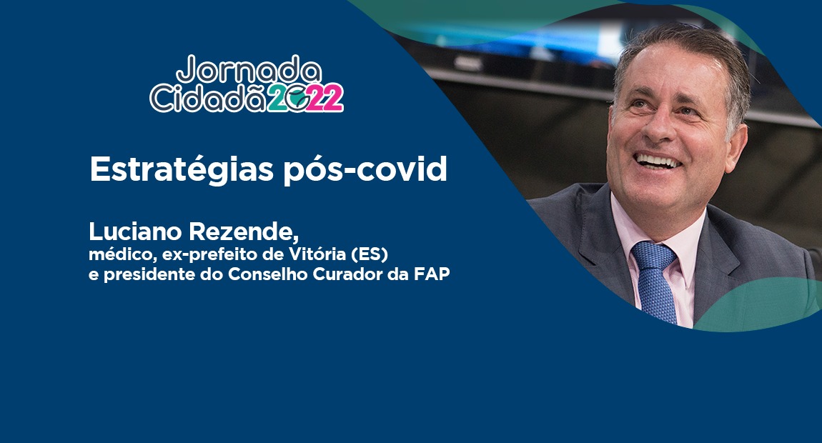 Luciano Rezende ministra aula no curso Jornada Cidadã 2022 | Arte: Washington Reis/FAP