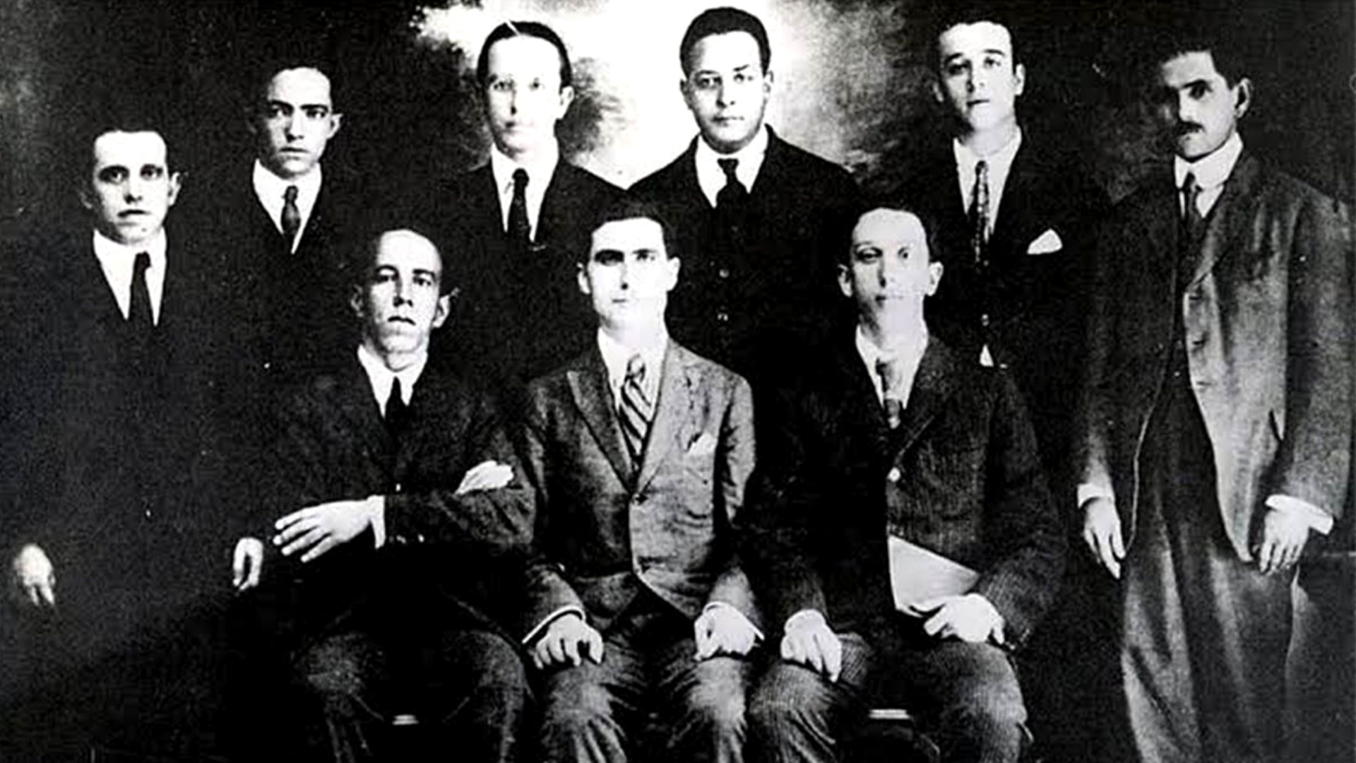 Os fundadores do PCB em março de 1922, na cidade de Niterói (RJ) | Reprodução: Cidadania23