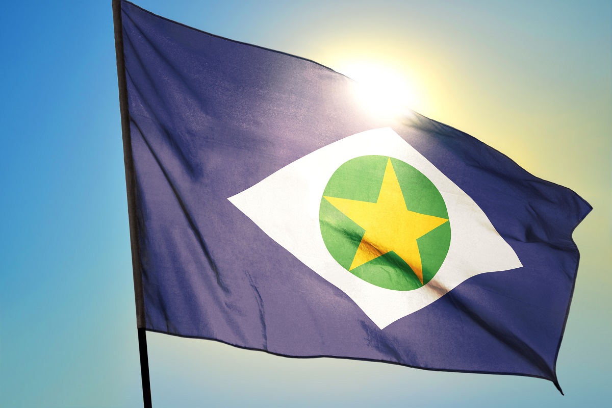 Bandeira do Mato Grosso | Foto: NINA IMAGES/Shutterstock