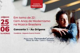 Em torno de 22: cem anos de modernismo na música brasileira | Arte: FAP