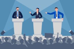 Debate político | Imagem: jenny on the moon/Shutterstock