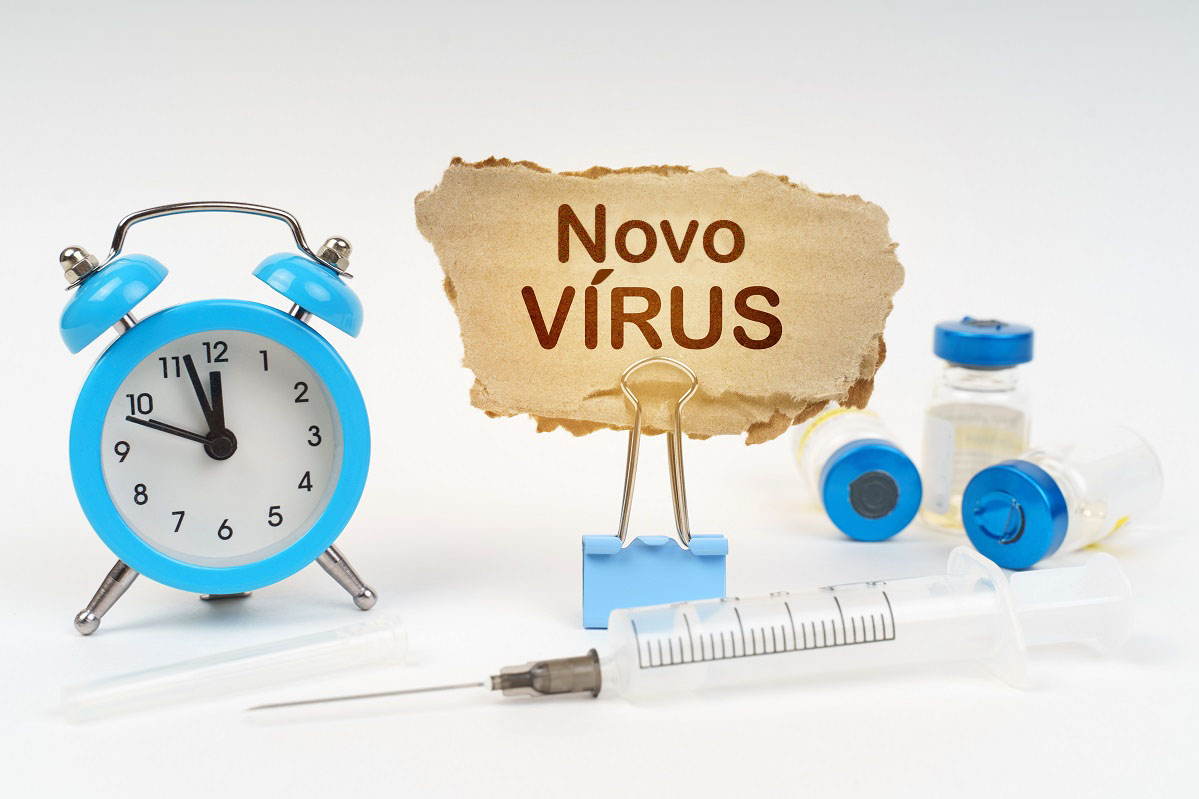 Novo vírus | Imagem: editada/Shutterstock