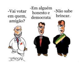 Primeiro turno das eleições acontece em primeiro de outubro | Charge: JCaesar