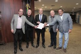 O presidente do TSE, Alexandre de Morais, se reuniu com representantes de centrais sindicais nesta terça-feira (27) - Antonio Augusto/Secom/TSE