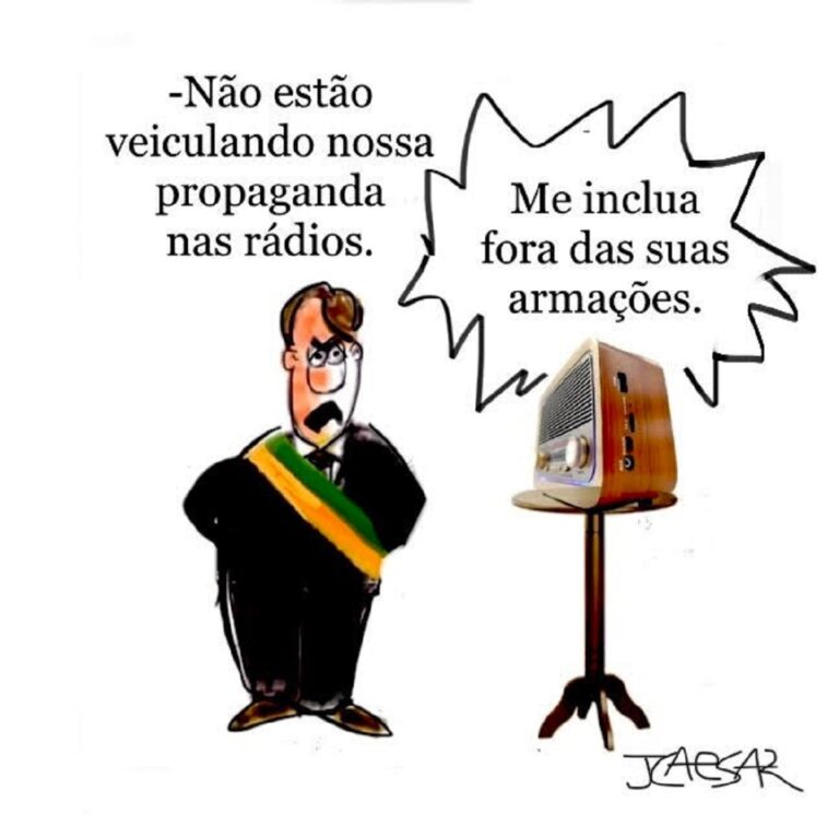 Propagandas eleitorais marcam o cenário político | Charge: JCaesar