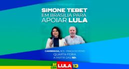 Senadora Simone Tebet segue em apoio a Lula | Foto: Cidadania23