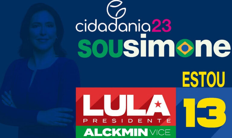 Simone Tebet em apoio a Lula | Foto: Facebook/Esquerda Democrática