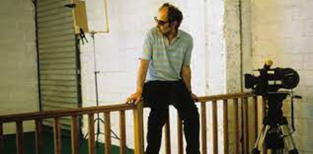 Jean Paul Godard nos bastidores do filme Ária, em 1987 | Foto: Cinevitor