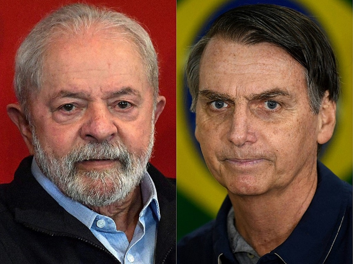 Lula e Bolsonaro se enfrentam em disputa acirrada neste domingo (30) - Nelson Almeida, Mauro Pimentel / AFP