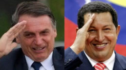 Tanto Bolsonaro quanto Chávez fizeram carreira militar e tiveram problemas disciplinares que os levaram a deixar as Forças Armadas | Foto: Reprodução/BBC News Brasil