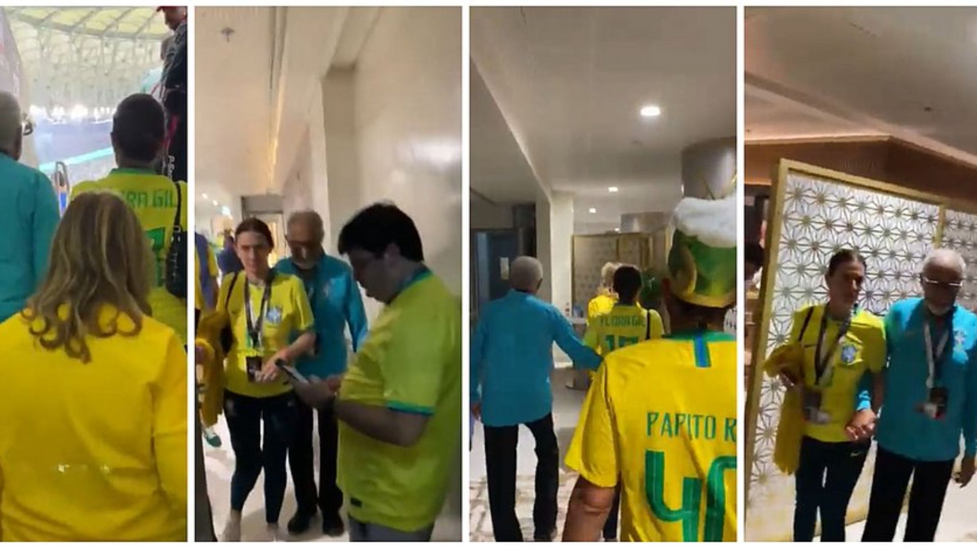 O cantor Gilberto Gil e a empresária Flora Gil foram hostilizados por torcedores brasileiros durante a Copa do Mundo no Catar | Foto: Repodrução/Correio24horas