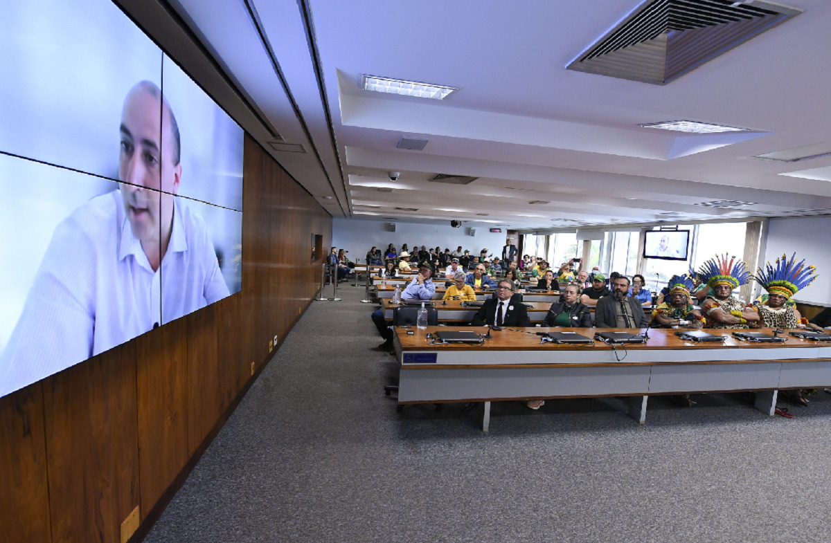 Fernando Cerimedo durante sua participação na audiência pública | Foto: Edilson Rodrigues / Agência Senado