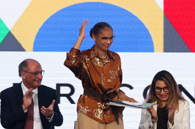 Ministra do Meio Ambiente, Marina Silva, assumiu o cargo em cerimônia no Salão Nobre no Palácio do Planalto | Foto: Valter Campanato/Agência Brasil