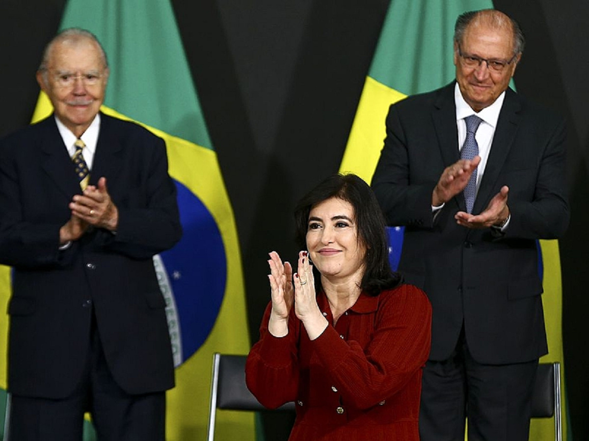 Ex-presidente José Sarney e vice-presidente Geraldo Alckmin compareceram à solenidade - Marcelo Camargo/Agência Brasil