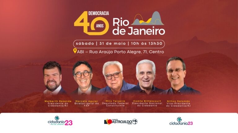 Evento no Rio de Janeiro debate 40 anos de redemocratização no Brasil